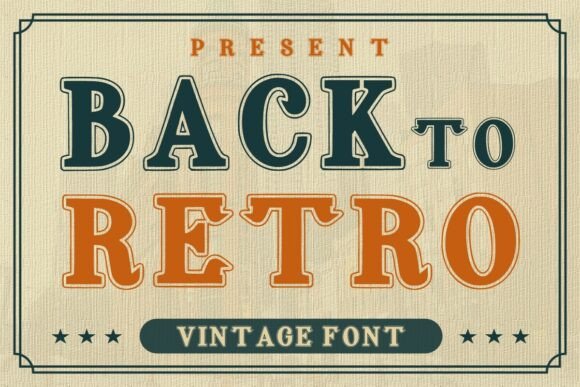 Back to Retro Font