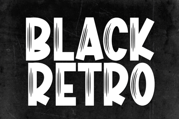 Black Retro Font for Creative Makers