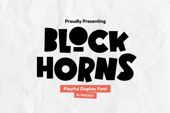 Block Horns Font for Bold Branding