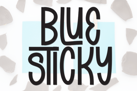 Blue Sticky Font for Creative Brands
