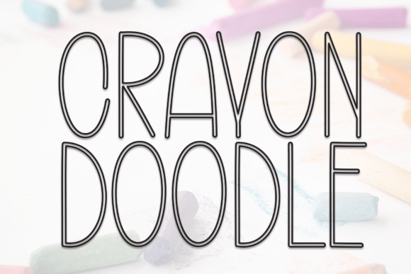 Crayon Doodle Font for Creative Brands