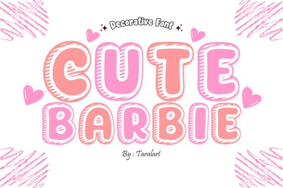 Cutebarbie Regular Font for Creative Projects