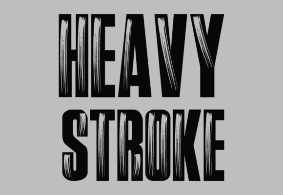 Heavy Stroke Font for Bold Branding