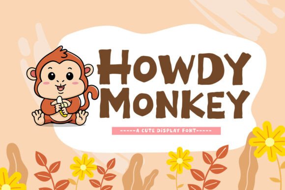 Howdy Monkey Font for Creative Makers