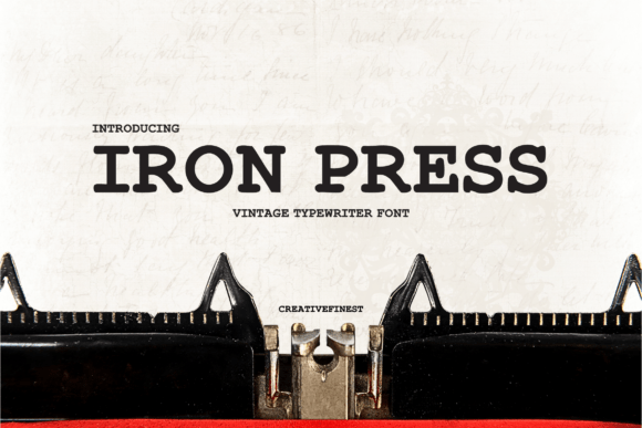 Ironpressfont: A Nostalgic Display Font