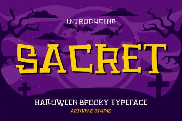 Sacret: A Halloween Font for Business Branding