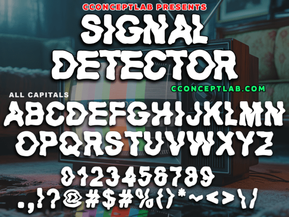 Signal Detector Font for Bold Branding