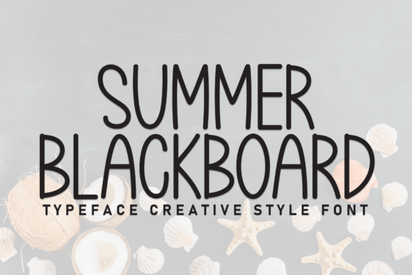 Summer Blackboard Font for Creative Campaigns