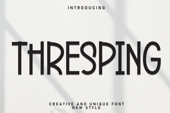 Thresping: A Handwritten Display Font