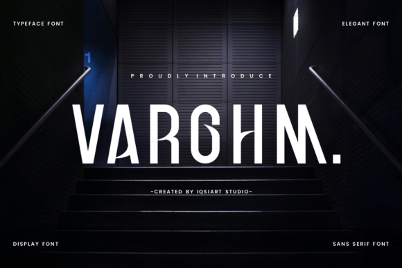 Varohm: A Modern Display Font for Creative Makers