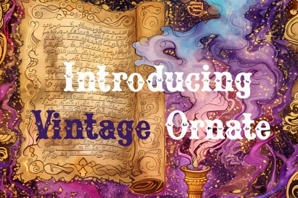 Vintage Ornate Font for Elegant Branding