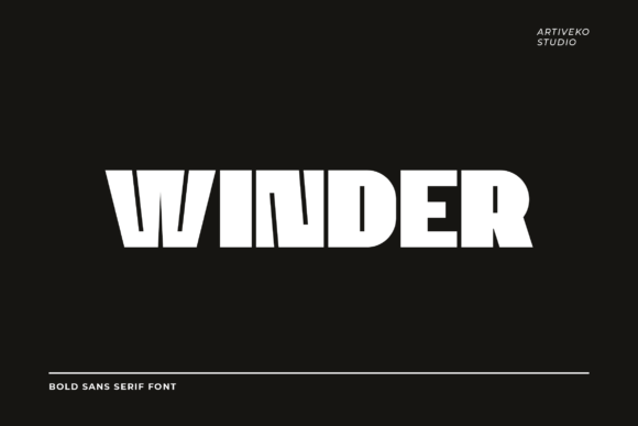 Winder Font for Creative Design